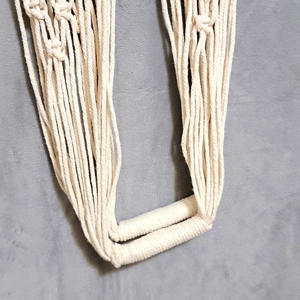 Macrame Beach Shoulder Bag, Handbag, Summer Bag, Color Ivory